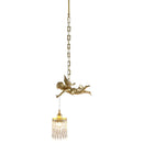 French Vintage Palace Copper Angel Chandelier Lamp for Living Room Bedroom by Ljojo
