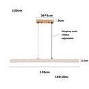 Natural Limestone Pendant Lamp Large Rectangular Luxurious Dining Table Lighting by Ljojo