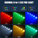 Ljojo™ 18x10W RGBWAL LED Par Lights for DJ Disco Party, Concerts, and Events