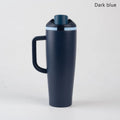 Ljojo 1200ml Car Cup with Flip Lid, Dual Drink Fruit Cup & Insulated Design