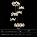 Crystal Flower Chandelier Artistic Pendant Light for Dining Room by Ljojo | Indoor Lighting Home Decor