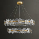 Ljojo Lotus Leaf LED Chandeliers: Modern Lighting Fixtures for Living Room, Bedroom, Dining Table.