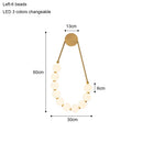 French Glass Ball Beads Wall Lamp Cream Modern Minimalist Bedroom Light - Ljojo