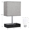 Ljojo 3-Way Dimmable Touch Control Desk Lamp with USB Charging and Phone Stands