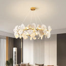 Ljojo Luxury Lotus Leaf Chandelier: Elegant Lighting for Home, Hotel, and Dining Area