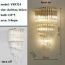 Ljojo Modern Lustre Crystal Chandelier: LED, Living Room, Dining, Bedroom, Kitchen, Pendant Light
