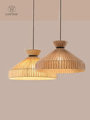 Jute Fabric Pendant Lights | Handmade Nordic Chandelier for Living Room | Ljojo