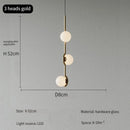 Modern Glass Ball Led Chandelier Luxury Designer Pendant Lamp for Bedroom Living Room by Ljojo