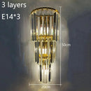 Ljojo Luxury Crystal Wall Lamp for Hotel Lobbies, Villas, and Living Rooms