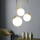 Ljojo Metal Pendant Lights Glass Ball Nordic Decor Hanging Lamp
