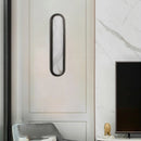 LED Oval Wall Lamp Natural Marble Gold Black Copper Modern Elegant Lighting for Ljojo