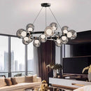 Glass Ball Chandelier Dimmable Modern Home Decor for Living Room by Ljojo
