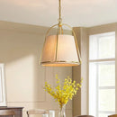 Modern LED Pendant Chandelier Fabric Light Fixture for Bedroom Dining Room by Ljojo