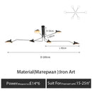 Ljojo Art Deco Nordic Ceiling Lights Modern Industrial Home Lighting Fixtures