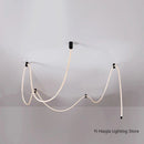 LED Ceiling Chandelier: Braided Hose Lamp for Living Room. Nordic Style Home Decor by Ljojo.