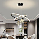 Ljojo Modern Glass Ball Chandelier for Dining Living Room Pendant Lamp Fixtures