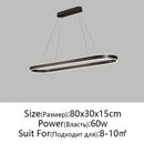Modern LED Restaurant Chandelier Nordic Aluminum Pendant Light for Kitchen Living Room, Ljojo