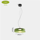 Nordic Orange Glass Led Pendant Lights Chandelier for Living Dining Room by Ljojo