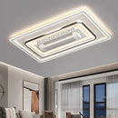 Ljojo Modern Minimalist Fan Light Fixture for Living Room - Indoor Ceiling Fans Lighting
