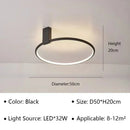 Modern Round LED Ceiling Light for Bedroom Living Room Dining Room by Ljojo