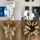 Ljojo Modern Acrylic Led Chandelier | Living Dining Room Pendant Light for Home Decor Lighting