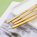 Ljojo 32-Piece Gold Stainless Steel Cutlery Set - Western Kitchen Flatware