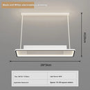 Ceiling Fan Bladeless with Light Cold Warm Mode LED Remote Control for Living Room by Ljojo