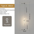 Black Linear Pendant Light Italian Design Minimalist Hanging Lamp for Living Room by Ljojo
