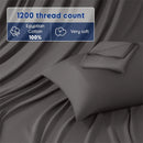 Ljojo 1200 Thread Count Egyptian Cotton Flat Sheet - Hotel Quality Ultra Soft Top Sheet