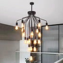 Ljojo Modern American LED Chandelier | Industrial Style Living Room Bedroom Decor Lighting