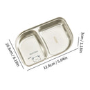 Ljojo 304 Stainless Steel Dinner Plate - Large Capacity, Durable, for Kids & Students