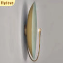 Ljojo Mini Metal Plate Wall Light for Nordic Living Room Decor
