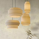 Nordic Wabi-Sabi Fabric Led Pendant Chandelier by Ljojo