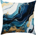 Blue Marble Texture Pillowcase: Ljojo Nordic Style Sofa Cushion Cover