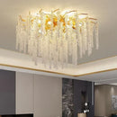 Gold Branch Tassel Crystal LED Pendant Light Modern Luxury Dining Room Living Room Fixture by Ljojo
