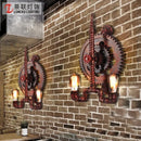 Ljojo Industrial Metal Wall Lamp: Postmodern Led Chandeliers for Living Room & Bedroom