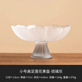 Ljojo Lotus Fruit Plate: Pink Nut Refreshment Plate for Living Room Coffee Table