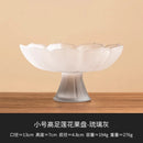 Ljojo Lotus Fruit Plate: Pink Nut Refreshment Plate for Living Room Coffee Table
