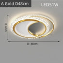 Ljojo LED Round Gold Ceiling Light - Modern Luxe Nordic Style