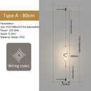 Black Linear Pendant Light Italian Design Minimalist Hanging Lamp for Living Room by Ljojo