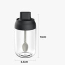 Ljojo 250ml Spice Jar with Moisture-proof Lid and Spoon