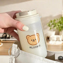 Ljojo 550ml Water Bottle - Sporty Portable Clear Cup with Rope