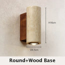 Ljojo Modern Wabi Sabi Limestone Wall Light Sconce LED Lighting Decor for Bedroom and Living Room