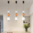 LED Pendant Light White Glass Ball Hanging Lamp 4000K for Dining Room Kitchen by Ljojo