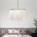 Ljojo Exquisite Ostrich Feather Chandelier for Bedroom Living Dining Room - Nordic Branch Chandelier