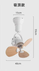 Ljojo 16 Inch Mini Dual Purpose Ceiling Fan for Living Room and Bar