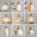 Ljojo Japanese Minimalist Brass Retro Chandelier for Tavern Restaurant Bar Bedroom Decor