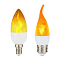 Ljojo LED Flame Bulb 5W E14 Corn Lamp Dynamic Flickering Candle Light