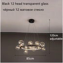 Nordic Design LED Pendant Lights: Sleek Glass Bubble Hanging Lamp by Ljojo
