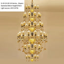 Ljojo Luxury Crystal Chandelier Lamp for Living Room Bedroom Decor Atmosphere Lighting